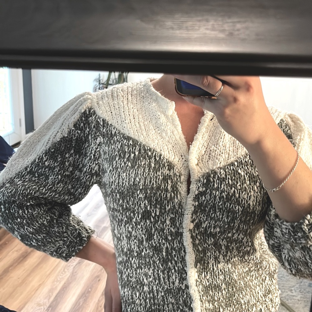 Button up sweater